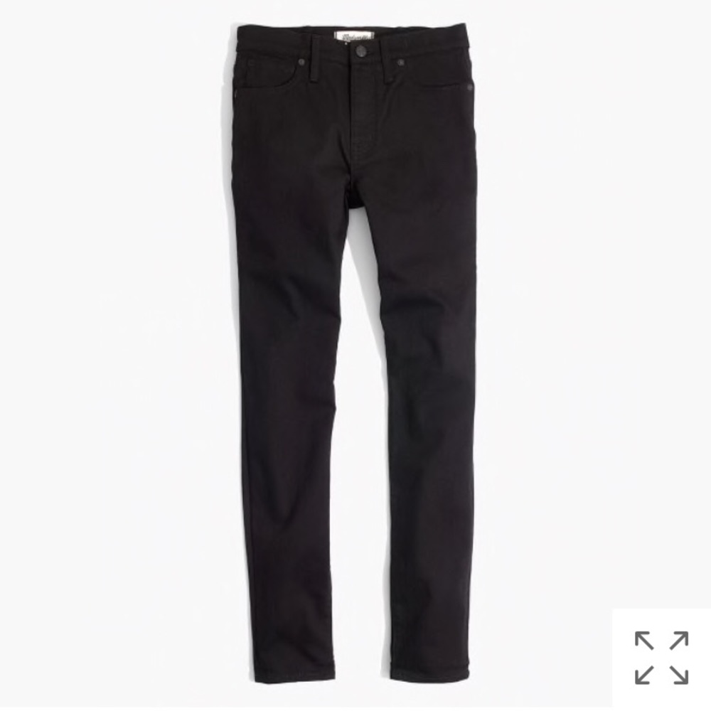 Madewell Skinny Skinny High Riser Black Jeans